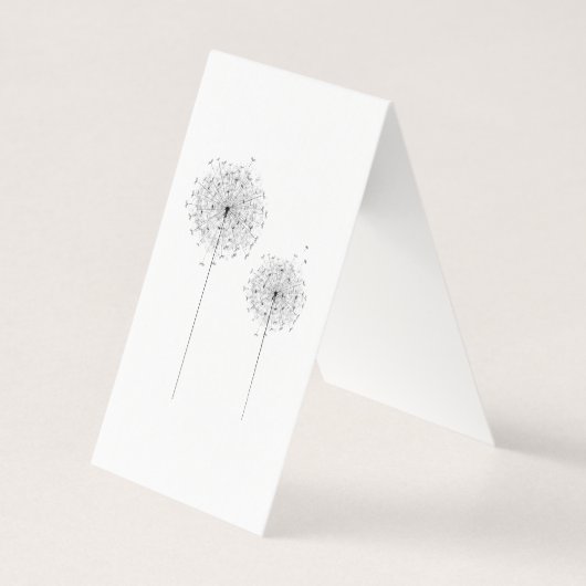 2つのタンポポ 名刺 (正面)