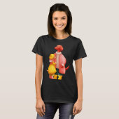 2つのダックスハグ Tシャツ (正面フル)