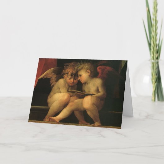 2つのチェル読ブのRosso Fiorentino、天使 カード (正面)