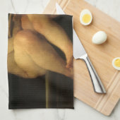 2つのチェル読ブのRosso Fiorentino、天使 キッチンタオル (四つ折り)