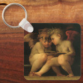 2つのチェル読ブのRosso Fiorentino、天使 キーホルダー (正面)