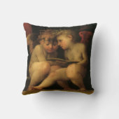 2つのチェル読ブのRosso Fiorentino、天使 クッション (裏面)