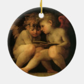 2つのチェル読ブのRosso Fiorentino、天使 セラミックオーナメント (裏面)