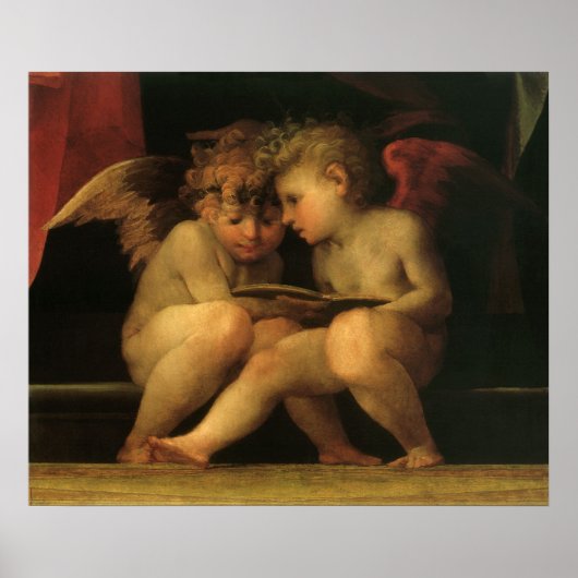 2つのチェル読ブのRosso Fiorentino、天使 ポスター (正面)
