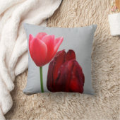 2つのチューリップ枕 クッション (ブランケット)