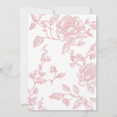 2つのツインベイビーシャワーのお茶パーティー 招待状 (裏面)