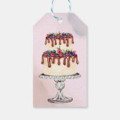 2つのツインベビーシャワー ギフトタグ (裏面)