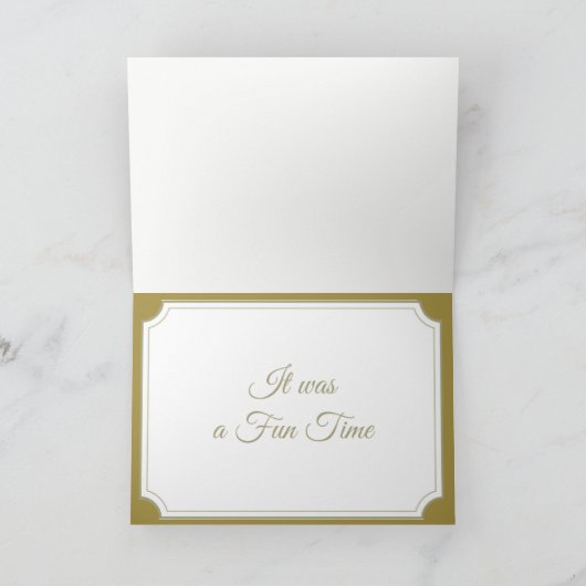 2つのテディベア一緒に50年ありがとう サンキューカード (内部)