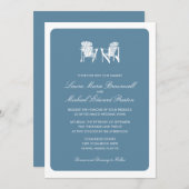 2つのディロンドラックの椅子 | 結婚s 招待状 (正面/裏面)