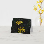 2つのデイジーの花 カード (黄色い花)
