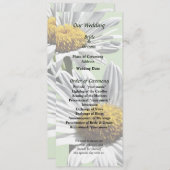 2つのデイジーインサンシャイン結婚式 プログラム (正面/裏面)