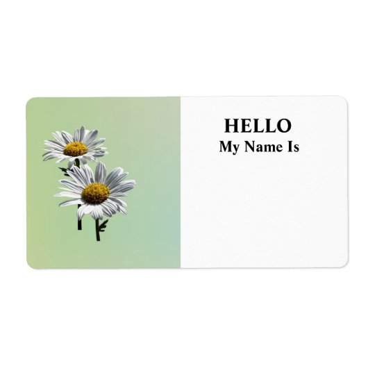 2つのデイジーイン・サンシャイン ラベル (正面)