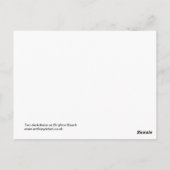 2つのデッキチェアのビーチ ポストカード (裏面)