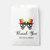 2つのトイレと紙吹雪ありがとうゲイ結婚ズ フェイバーバッグ (正面)