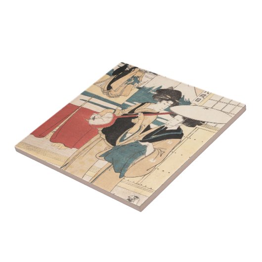 2つのトルスoi、か日本巡回女性のミュージシャン タイル (側面)