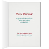 2つのドイツ羊飼い犬ファームトラッククリスマスカード (内側 (右))