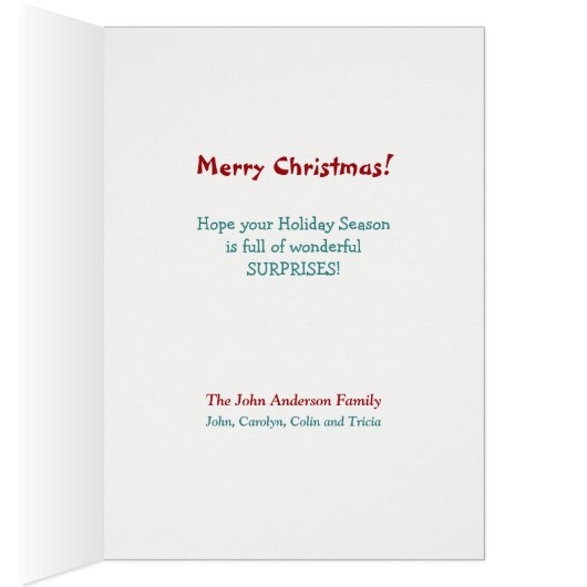 2つのドイツ羊飼い犬ファームトラッククリスマスカード (内側 (右))