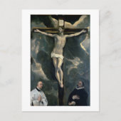2つのドナーとの十字架刑c.1580 (caの油) ポストカード (正面)