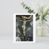 2つのドナーとの十字架刑c.1580 (caの油) ポストカード (スタンド正面)