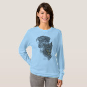 2つのドベルマンのポートレート Tシャツ (正面フル)