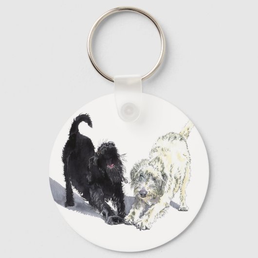 2つのドードルキーチェーン キーホルダー (正面)