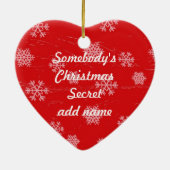 2つのネズミはクリスマスの秘密のオーナメントを備えています セラミックオーナメント (裏面)