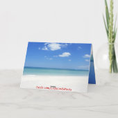 2つのハッピースノーバードからのフロリダクリスマスカード シーズンカード (裏面)