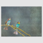 2つのハミングバードが切り離しを見守る 薄葉紙 (正面)