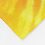 2つのハートが一緒に絞り染め結婚のパーソナライズされた フリースブランケット (角)