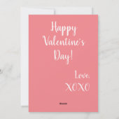 2つのハートが一緒に金属金ゴールド赤面ピンク シーズンカード (裏面)