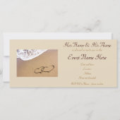 2つのハートが砂の中に (正面)