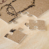 2つのハートが砂の中に ジグソーパズル (側面)