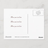 2つのハートが砂の中に ポストカード (裏面)