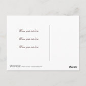 2つのハートが砂の中に ポストカード (裏面)