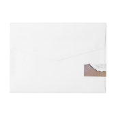 2つのハートが砂の中に ラップアラウンド宛名ラベル (裏面)