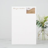 2つのハートが砂の中に 便箋 (スタンド正面)