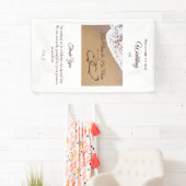 2つのハートが砂の中に 横断幕 (インサイチュ)