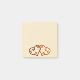 2つのハートが絡み合う ポストイット