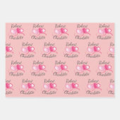 2つのハートが1つのカスタマイズ可能な結婚製品として ラッピングペーパーシート (正面2)