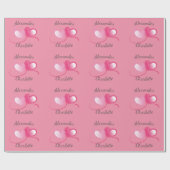 2つのハートが1つのカスタマイズ可能な結婚製品として ラッピングペーパー (フラット)