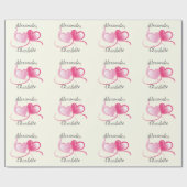 2つのハートが1つのカスタマイズ可能な結婚製品として ラッピングペーパー (フラット)