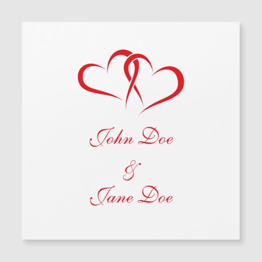 2つのハートのパートナーデザイン (正面)