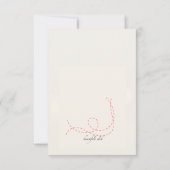 2つのハートの気球のセーブ・ザ・デート案内 招待状 (裏面)