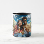 2つのハートの美来しい融合 マグカップ (中央)