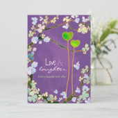 2つのハートの謝肉祭の結婚式のリハーサルの夕食 招待状 (スタンド正面)