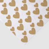 2つのハートの金ゴールド 薄葉紙 (詳細)