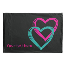 2つのハートは枕カバー、標準サイズを選抜します 枕カバー