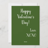 2つのハートを一緒に金属製の金ゴールドグリーン シーズンカード (裏面)