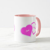 2つのハートを1つのコンボマグカップとして マグカップ (正面右)