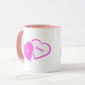 2つのハートを1つのコンボマグカップとして マグカップ (正面左)